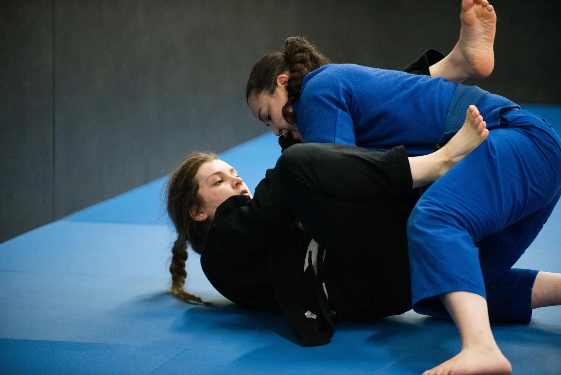 Combat entre pratiquantes au Ladies Mat Fifty du 14 janvier 2024