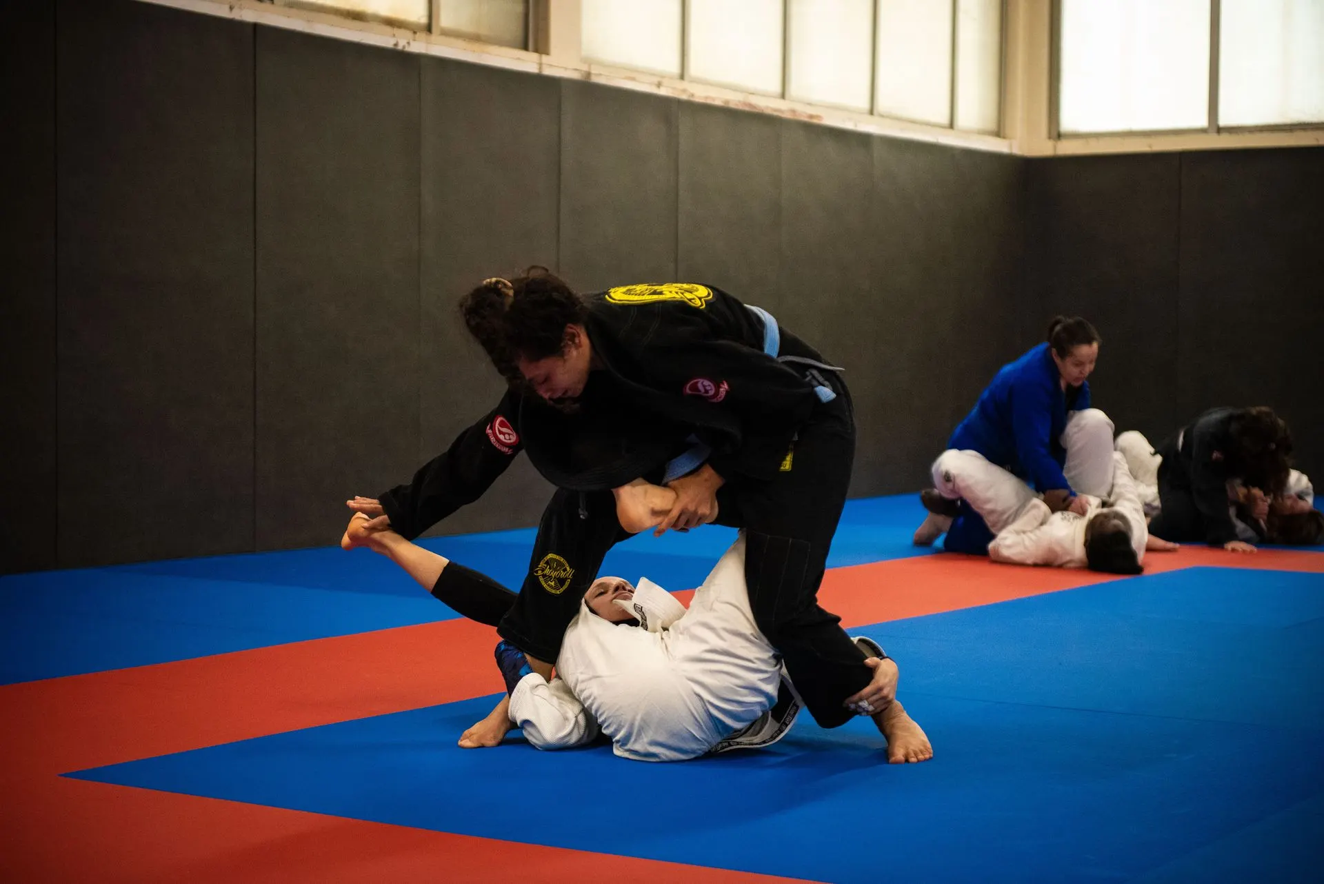 Combat entre pratiquantes au Ladies Mat Fifty du 14 janvier 2024