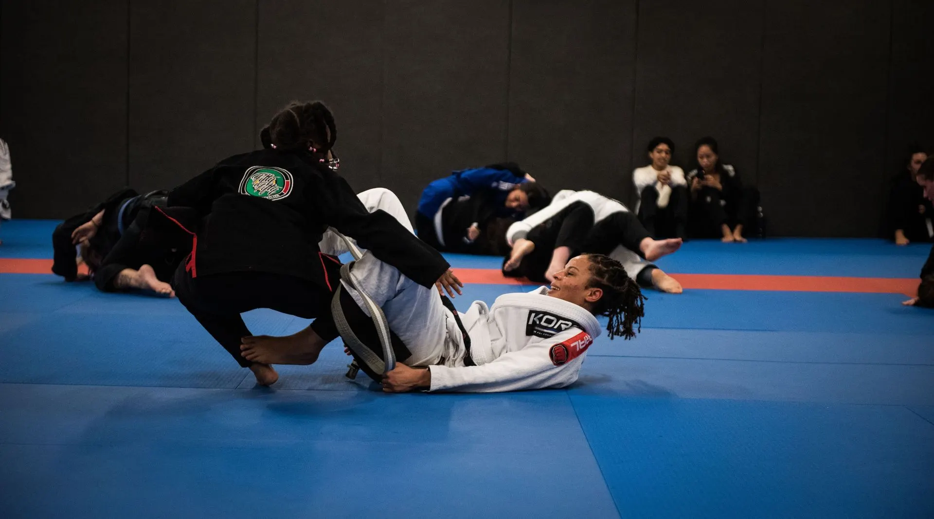 Combat entre pratiquantes au Ladies Mat Fifty du 14 janvier 2024