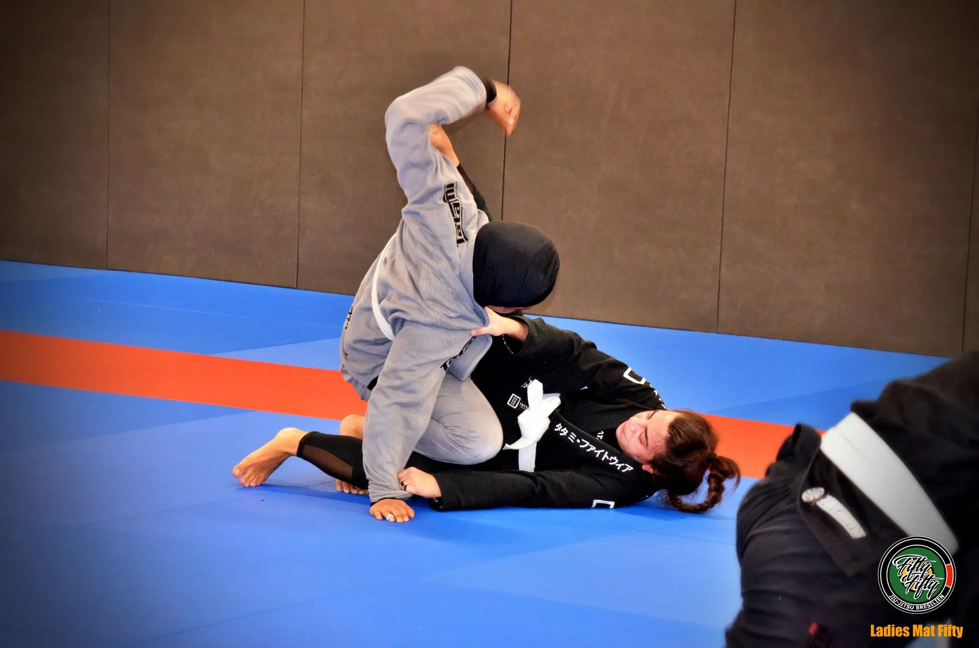 Combat entre pratiquantes au Ladies Mat Fifty du 12 janvier 2025