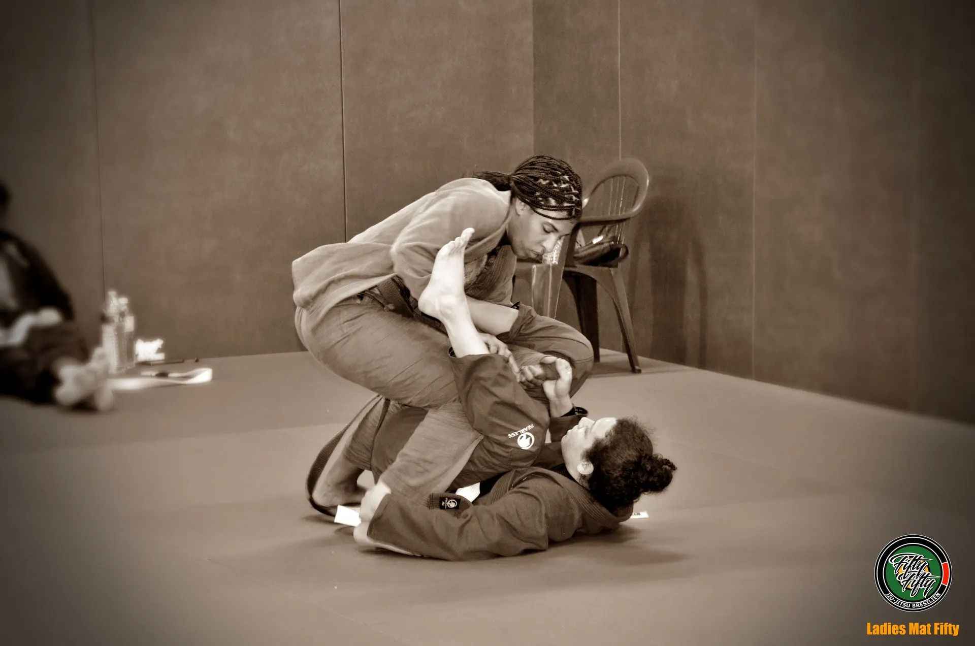 Combat entre pratiquantes au Ladies Mat Fifty du 12 janvier 2025