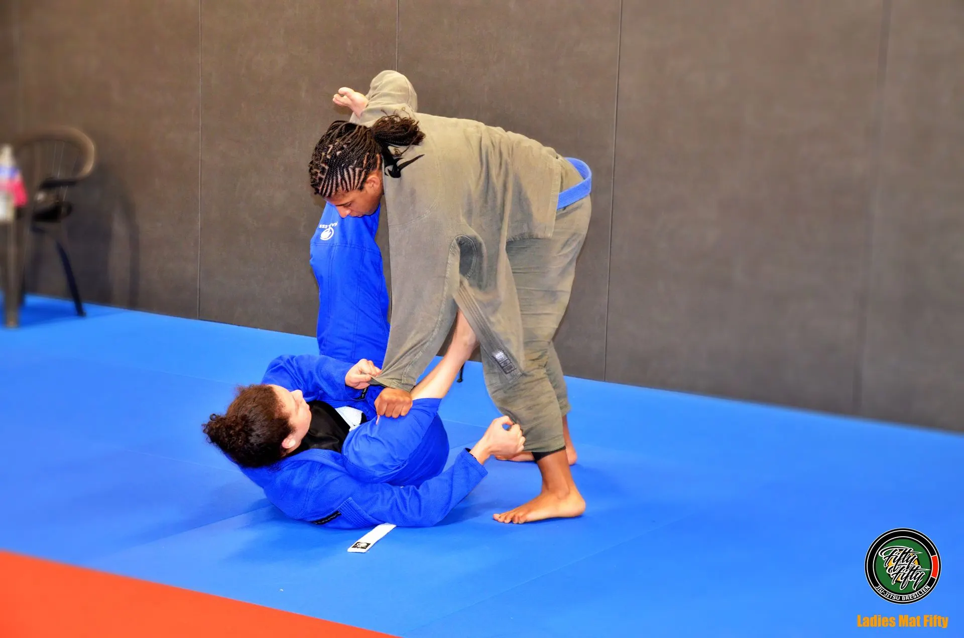 Combat entre pratiquantes au Ladies Mat Fifty du 12 janvier 2025