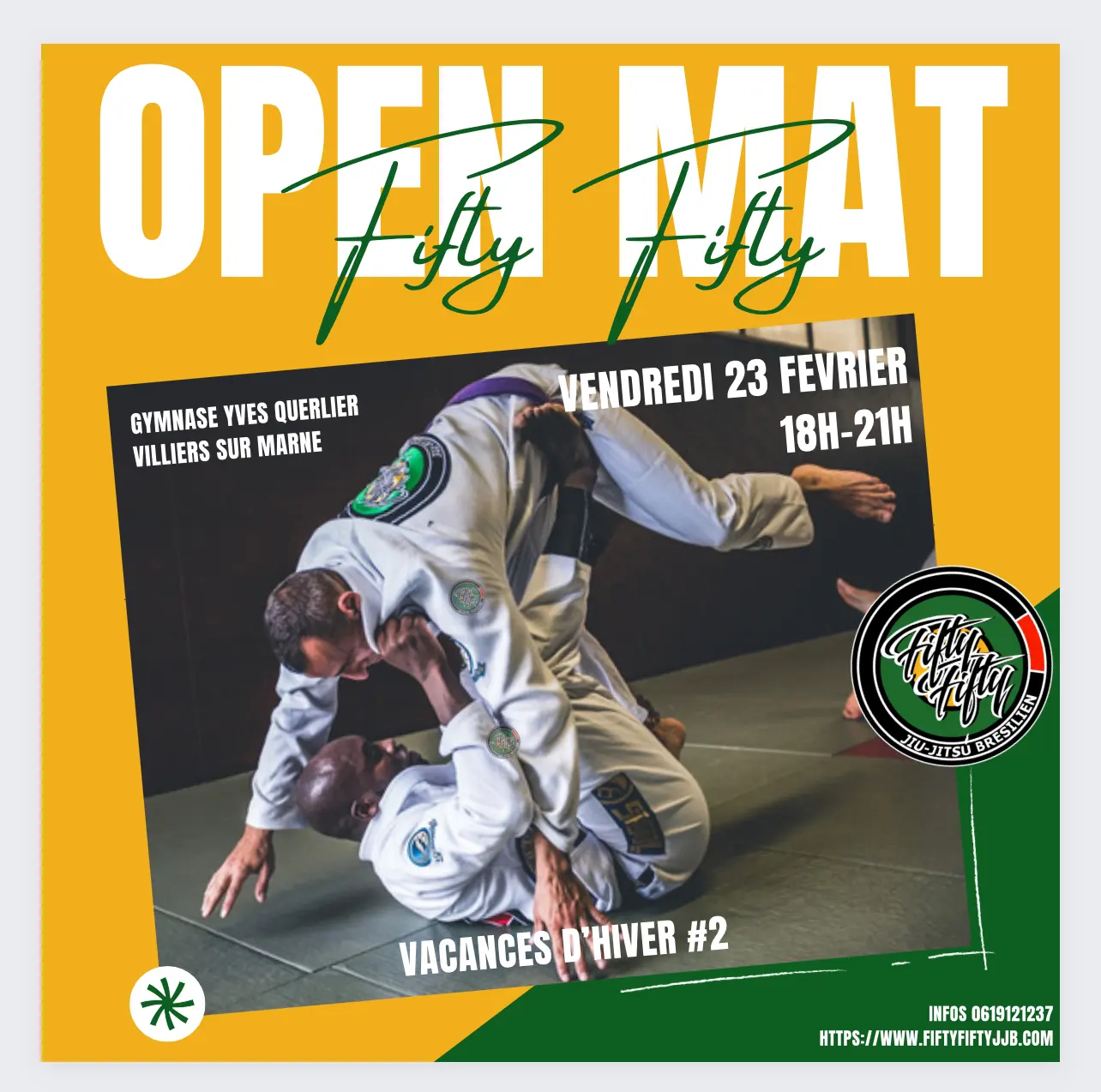 Affiche de l’open mat des vacances d’hiver numéro 2, vendredi 23 février
